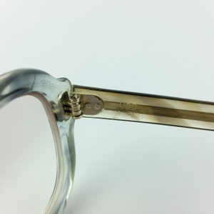 UOC 820 Eyeglasses 52-22 Gray Plastic Vintage Eyeglass Frames 4 5 3/4 Translucent image 10