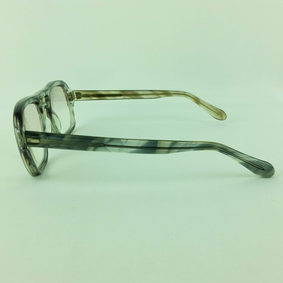 UOC 820 Eyeglasses 52-22 Gray Plastic Vintage Eye… - image 4