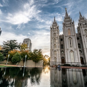 Photograph - Salt Lake City - Utah - Temple Square - Joseph Smith - LDS - Latter-Day Saints - Church