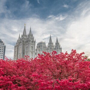 Photograph - Salt Lake City - Utah - Temple Square - Joseph Smith - LDS - Latter-Day Saints - Church