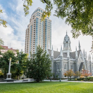 Photograph - Salt Lake City - Utah - Temple Square - Joseph Smith - LDS - Latter-Day Saints - Church