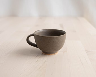 Handmade Ceramic Espresso Cup | Cortado Cup | Handmade Gray Ceramic Mug | Latte Cup | Small 3oz Mug | Matte Gray Mug | Tiny Mug