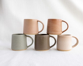 Handmade Ceramic 12 oz Mug | Matte Mug | Stoneware Coffee Cup | Clay Mug | Handmade Pottery Mug | Coffee Mug | Tea Mug