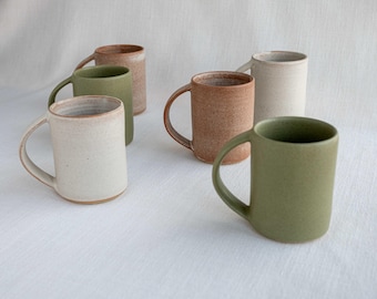 14 oz Handmade Ceramic Mug | Tea Mug | Stoneware Coffee Cup | Large Clay Mug | Handmade Pottery Mug | Large Cozy Mug