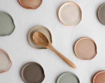 Handmade Ceramic Spoon Rest | Stoneware Utensil Rest | Spatula Rest | Kitchen Accessories | Hostess Gift