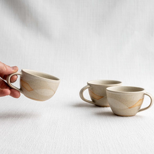 Handmade Ceramic Espresso Cup | Cortado Cup | Handmade Ceramic Mug | Latte Cup | Small Mug | Tiny Mug | Matte White Mug