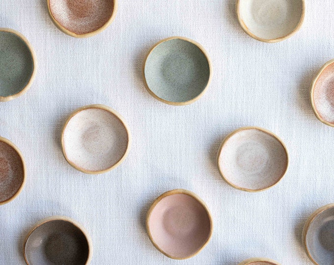 Ceramic Speckled Handmade Dish Ring Dishtrinket Dishcatch All Dish