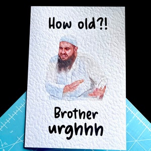 Bruder Urgh Geburtstagskarte, wie alt? , Brother Eww, was ist das für ein Bruder, Meme Karte, Lustige Karte, Geburtstagskarte, Alte Karte, Rude