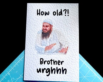 Bruder Urgh Geburtstagskarte, wie alt? , Brother Eww, was ist das für ein Bruder, Meme Karte, Lustige Karte, Geburtstagskarte, Alte Karte, Rude