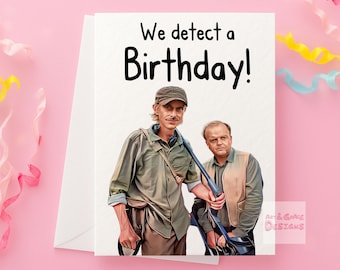 Funny Detector Birthday Card - Humorous TV Show Greeting Card