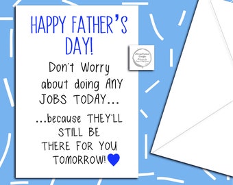 Funny Father's Day Card, Humorous Card For Dad