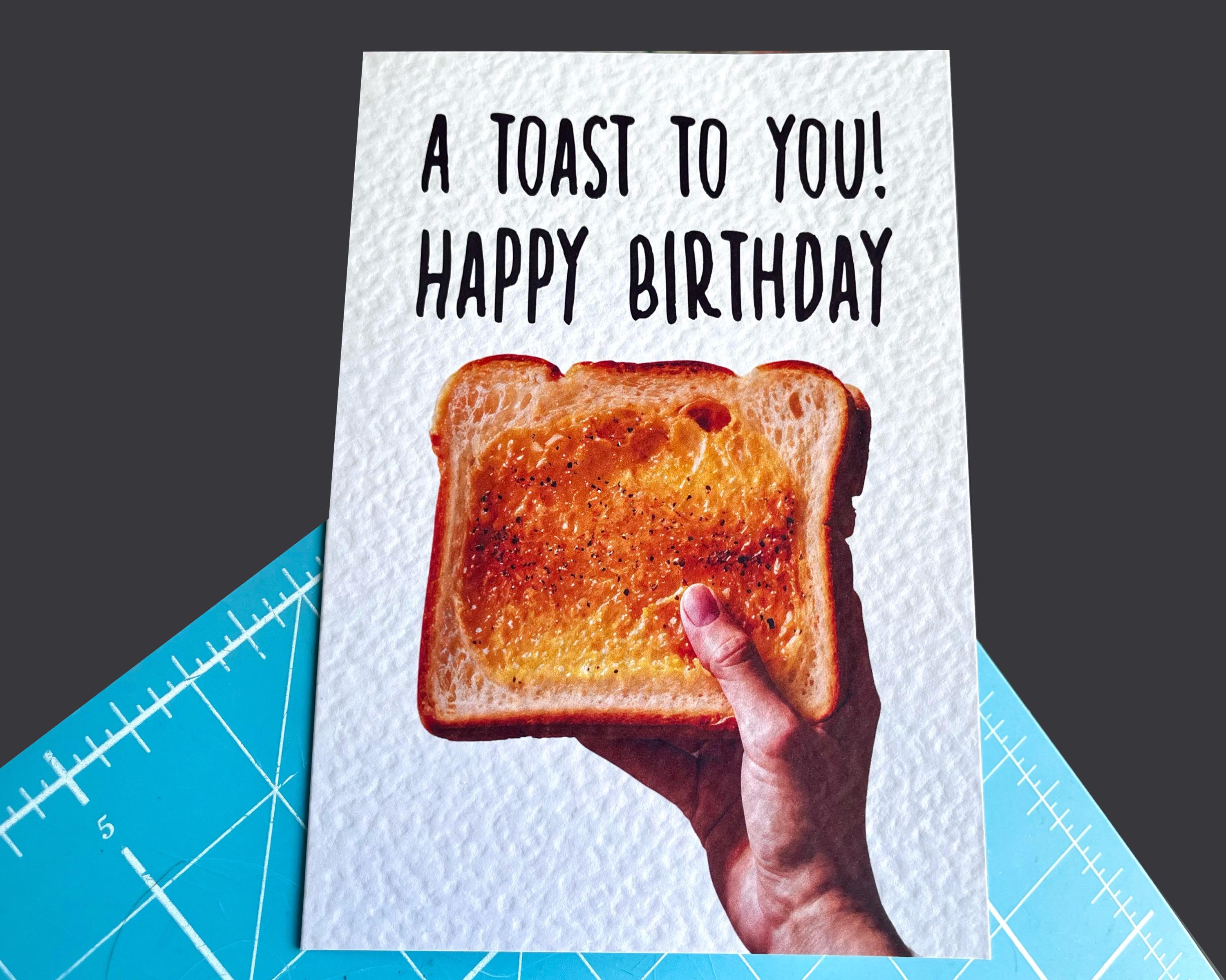 A Celebratory Toast On Your Birthday - Cute Funny Birthday Card