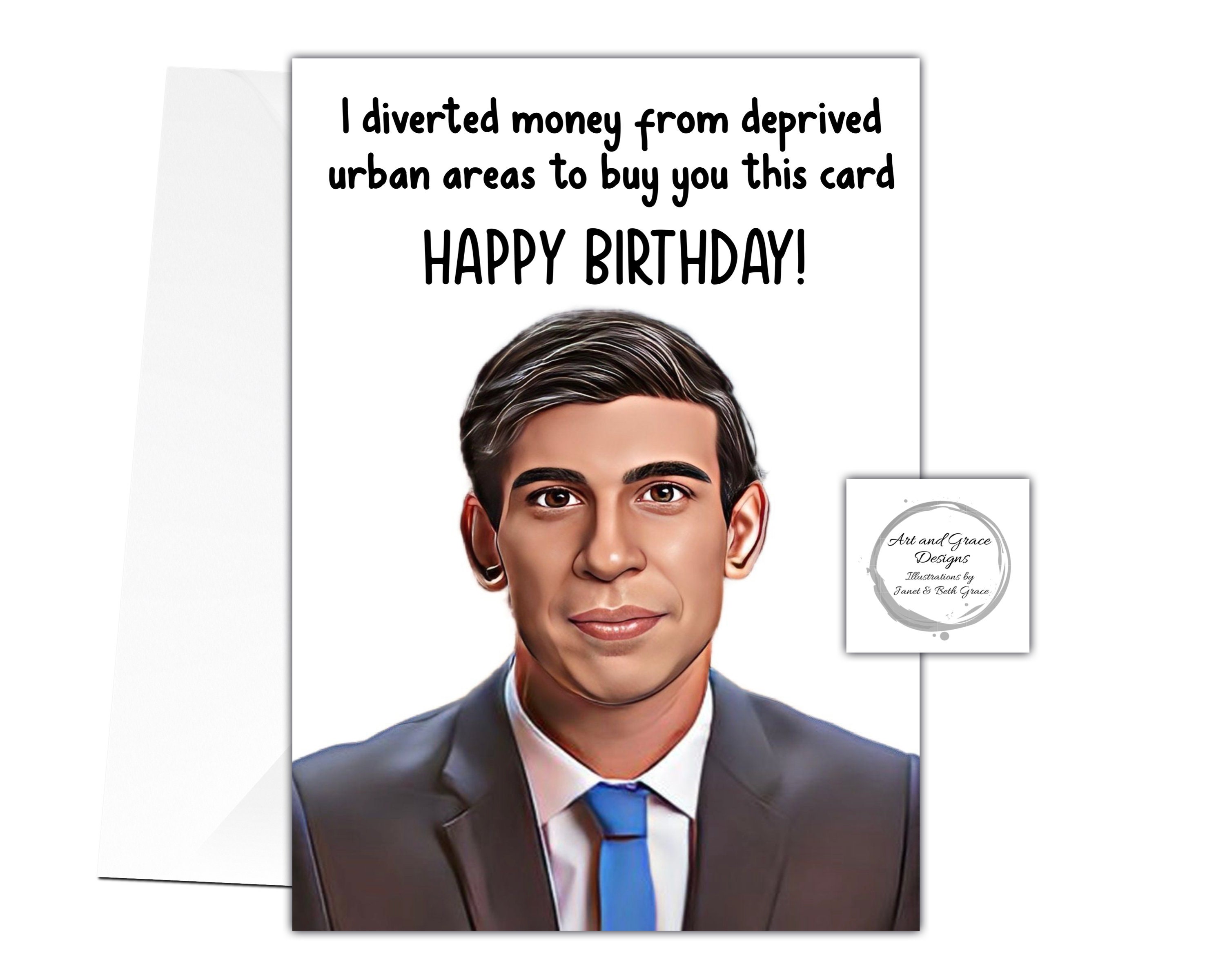 Rishi Sunak Birthday Greeting Card Funny Politician Card - Etsy UK