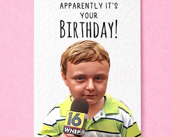 ApparlyMe Kid Geburtstagskarte: Humorvolle Grußkarte