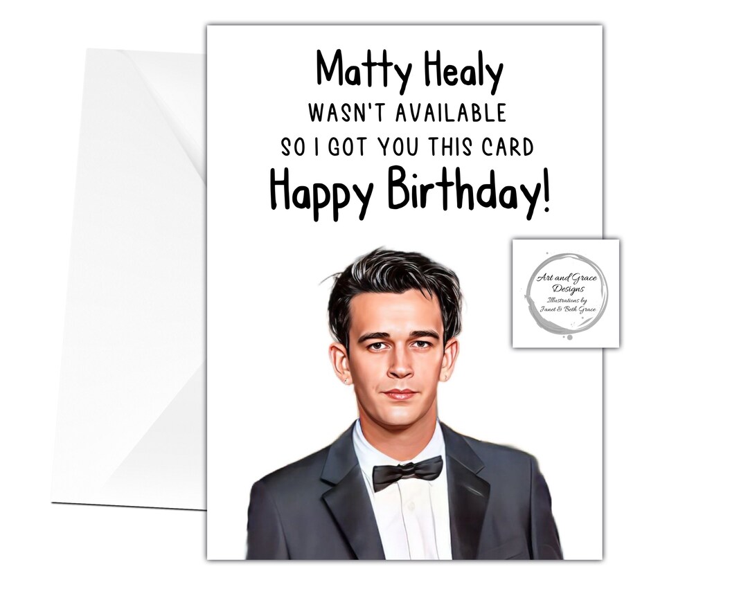 Matty Healy Birthday Greeting Card Happy Birthday 1965 - Etsy