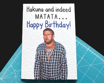 Fresh Meat Birthday Greeting Card - Happy Birthday - Howard- Funny UK Comedy