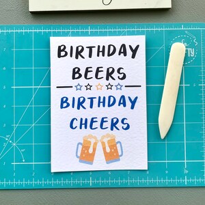 Carte de bière, carte d'anniversaire de luxe Cheers d'anniversaire - carte pour papa - frère - oncle - grand-père