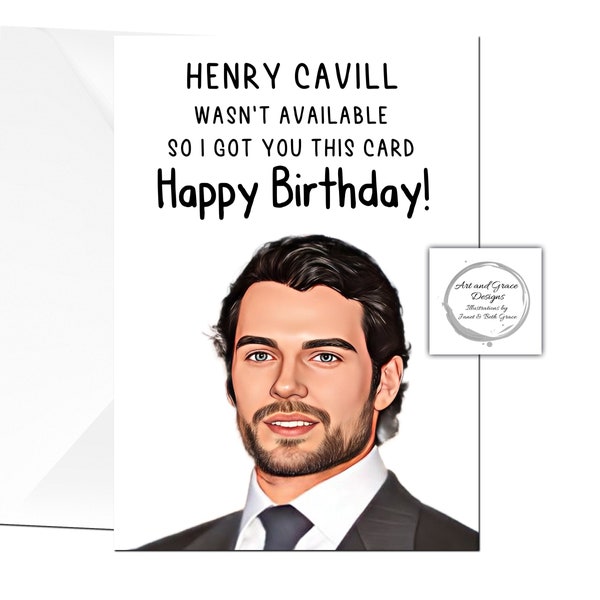 Henry Cavill Birthday Card - Etsy Ireland
