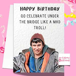 Carte d'anniversaire de jeu Still - Methadone Mick - Carte d'anniversaire drôle de série télévisée