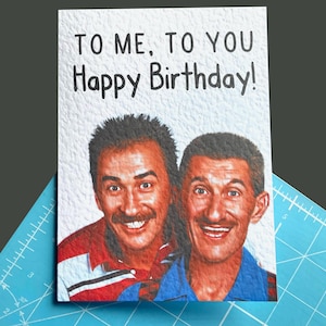 The Chuckle Brothers-wenskaart - gefeliciteerd - Barry en Paul Chuckle - humoristische kaart