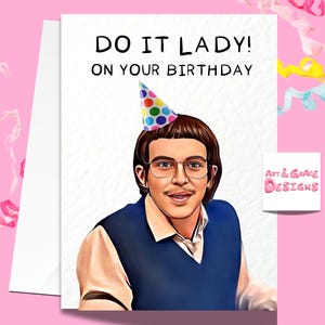Chit Do It Lady Birthday Card - Meme Viral TikTok Funny Birthday Card