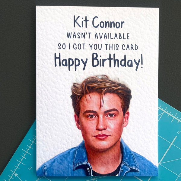 Kit Connor - Heartstopper Greeting Card - Happy Birthday- You're My Heartstopper- Charlie And Nick - Famous Actor - LGBTQ Community