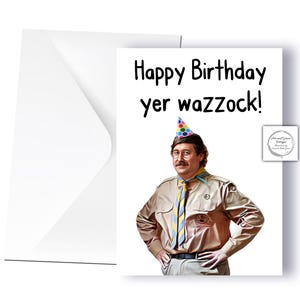 Pat Butcher-wenskaart - Ghosts - Happy Birthday You Wazzock - Rude Card