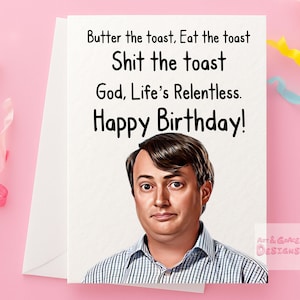 Carte d'anniversaire Mark Corrigan : voeux d'émission de télévision amusante