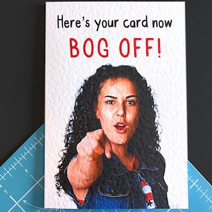 Verjaardagskaart Tracy Beaker - grappige wenskaart onbeleefd - tv-programma, de serie Tracy Beaker - Bog Off!