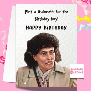Cartão de felicitações Still Game -Edith- Cartão de aniversário engraçado de programa de TV