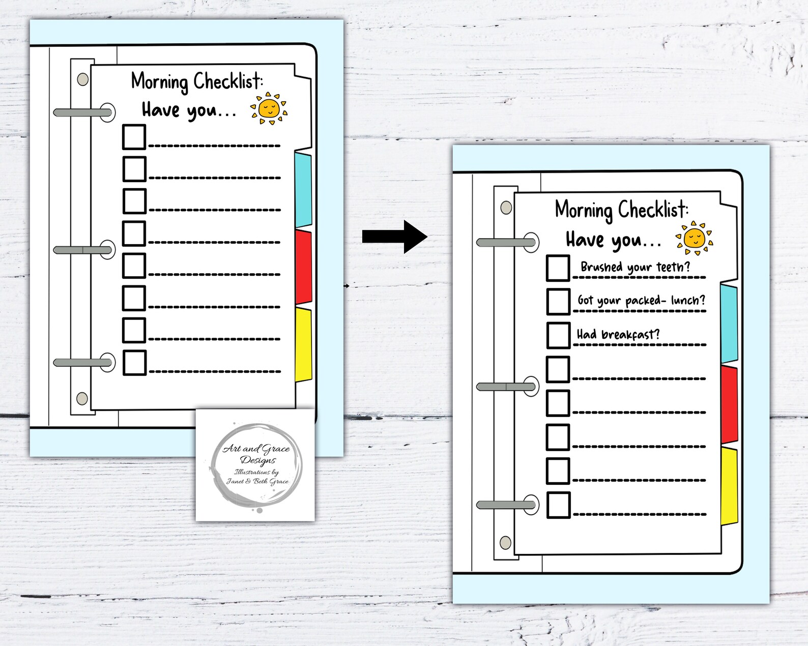 Printable PDF Reward Chart School and Home Planner Instant Download Kid ...