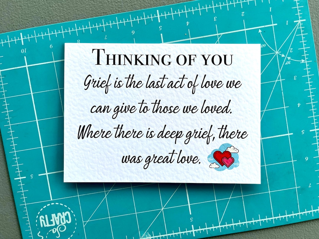 Bereavement Card Death Anniversary Grieving Birthday in Heaven Sympathy Thinking of You Loved