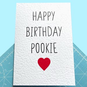 Pookie Card - carte d'anniversaire pour partenaire - petit ami - petite amie