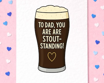 Verjaardagskaart Stout Beer: Proost Vaderdag