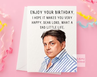 Come Dine With Me Birthday Card: Funny UK Meme Greeting