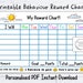 Printable PDF Reward Chart School and Home Planner Instant Download Kid ...