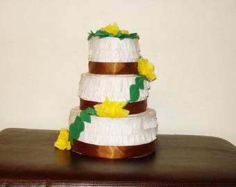 wedding cake pinata. Birthday cake pinata.
