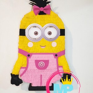 Minion Girl Pinata.  Large Pinata 24&quot;.
