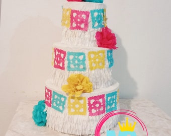 Mexican Cake Pinata.  for a Fiesta, Cinco de Mayo party or wedding.