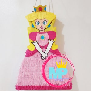 Princess Peach Piñata: Super Mario Bros. Party Decoration (24&quot;)