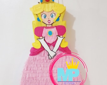 Princess Peach Piñata: Super Mario Bros. Party Decoration (24")