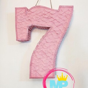Pink number pinata (available 1-9)