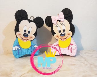 Minnie and Mickey Mouse Mini Piñatas, Party Favors