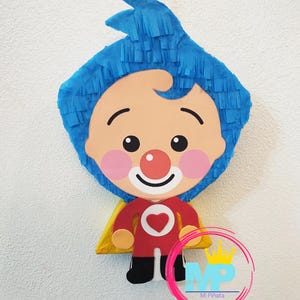 Plim Plim Mini Piñata: Handmade Party Centerpiece. 12&quot; high