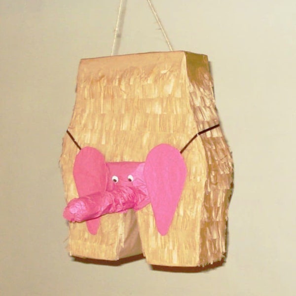Bachelorette penis pinata.  pink elephant