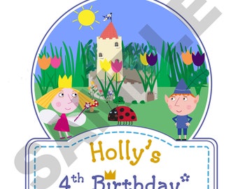 Ben & Holly cake topper