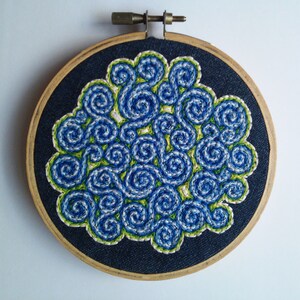 Embroidery, Home Decor, Hand Stitched, Wall Hanging, Hand Embroidery, Abstract Art, Wall Art