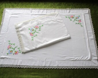 Antique pillowcases | Etsy Oxford Cuff Pillowcase Pair White