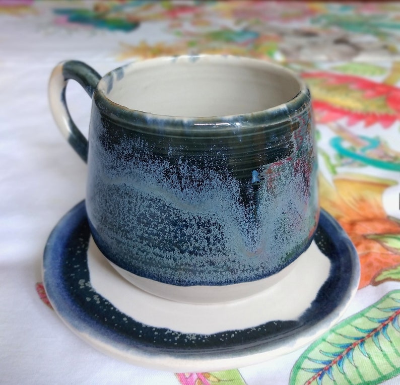 Large Tea Cup With Saucer Etsy