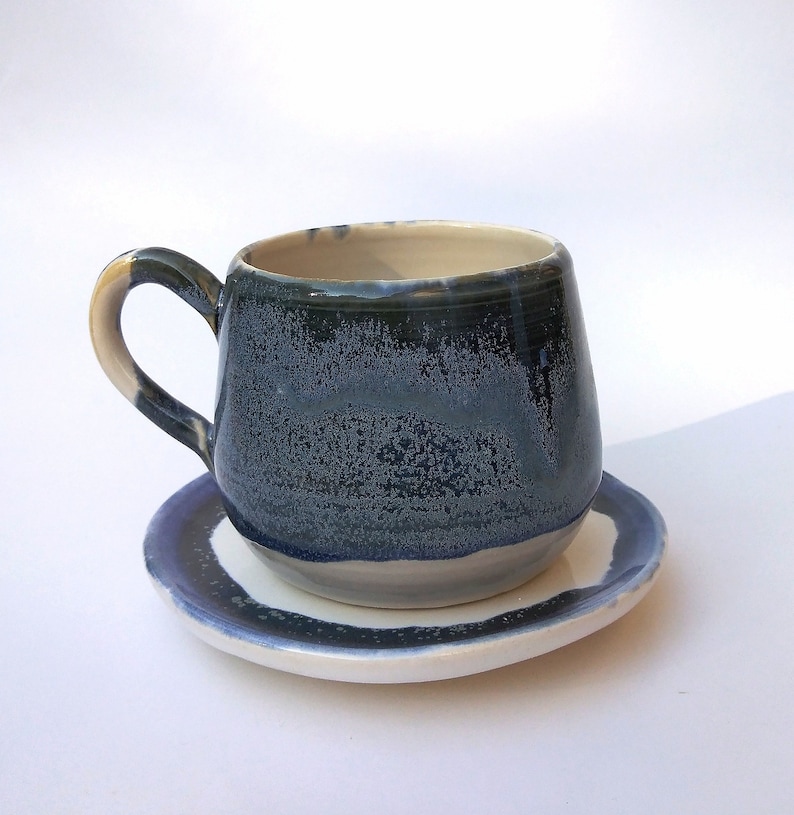 Large Tea Cup With Saucer Etsy